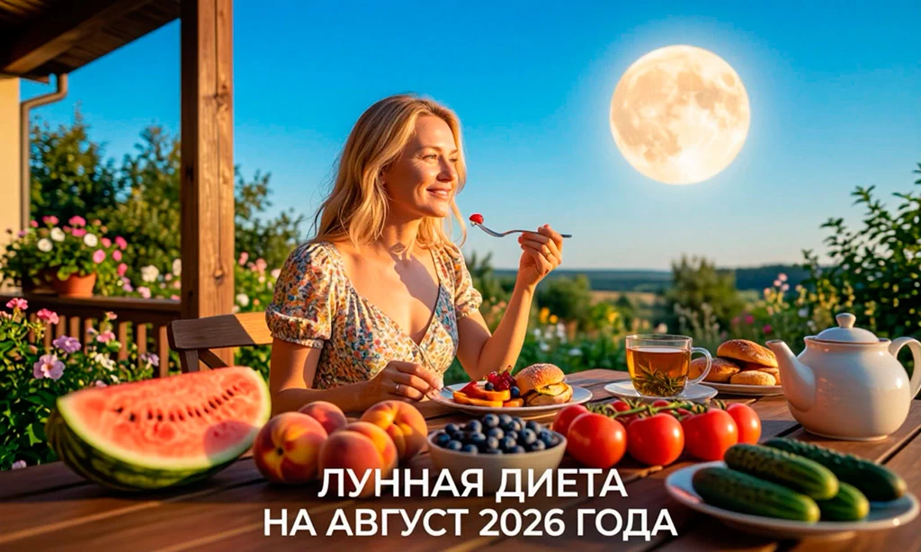 Лунная диета на август 2026 года