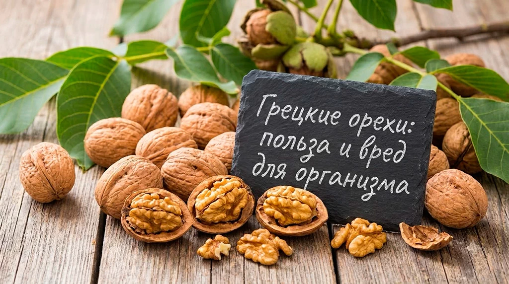 Грецкие орехи: польза и вред для организма