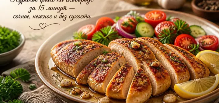 Куриное филе на сковороде