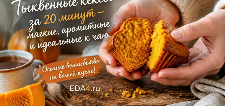 Тыквенные кексы рецепт в духовке