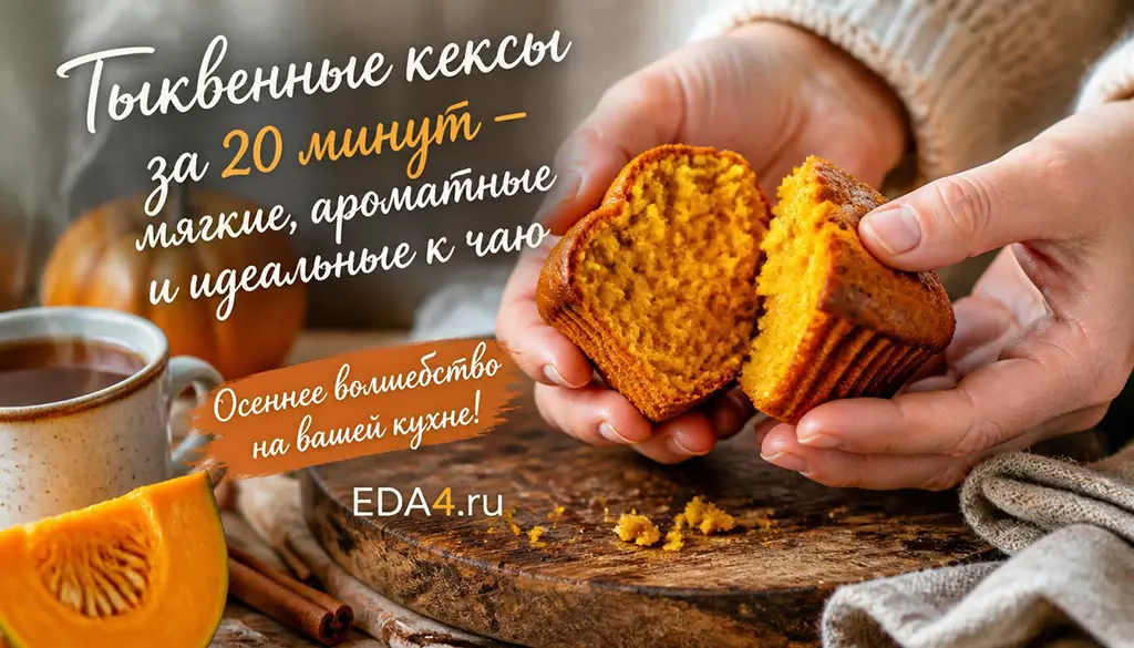 Тыквенные кексы рецепт в духовке